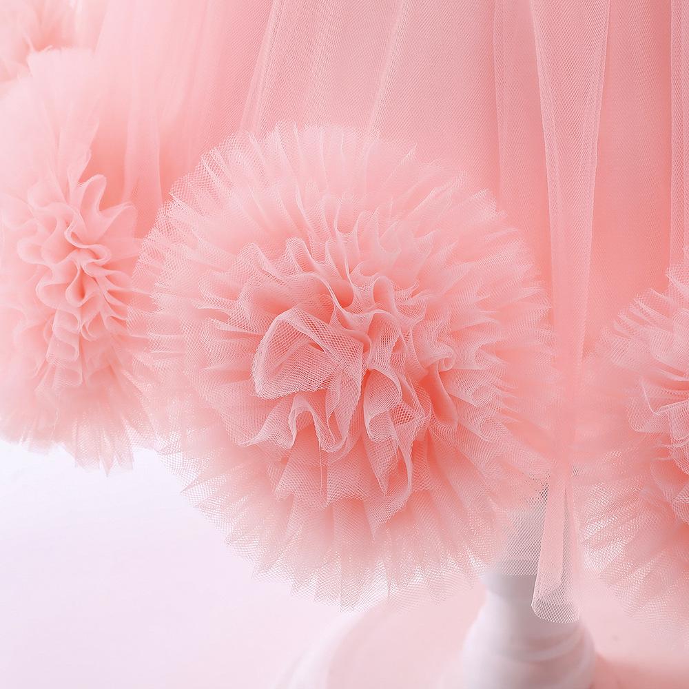 Children's Princess Flower Tutu Dress for Piano Performance