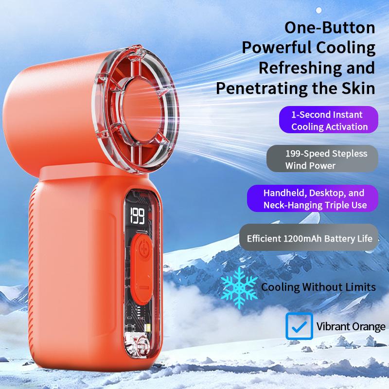 High-Speed DF97 Portable Mini Fan with Long-Lasting Battery 1200mAh Battery