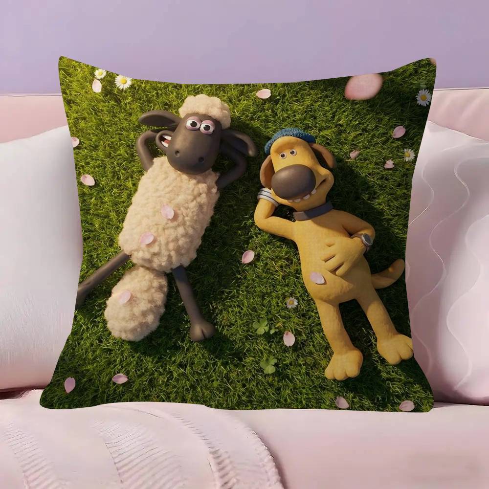 

Pillow Gifts Home Office Furnishings Bedroom Sofa Car Cushion Cover case 45x45cm SShaunSthe Cute Ssheeppes 30x30cm