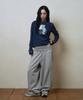 Lujeoseukeulleob Layered Star Studded Wide Sweatpants Gray