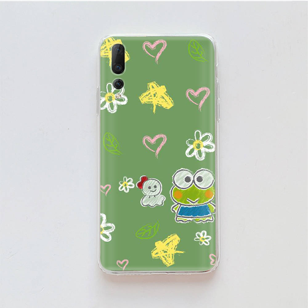Transparent Case for Samsung A04 A14 A23 M33 M53 Realme 10 9 C35 C55 VIVO X80 Infinix Hot 30 Note 11 Tecno Spark 8P Pro L-23 Frog Keroppi