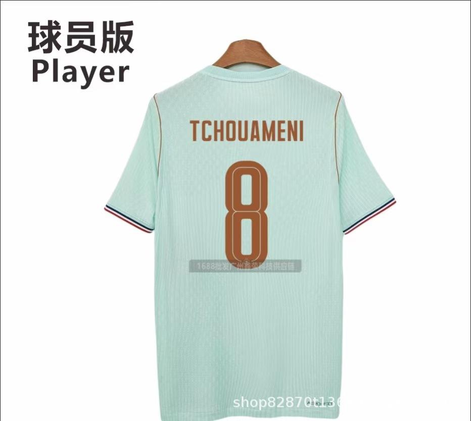 26 World Cup Player Version Football Jersey France Away Football Jersey Sports Mesh T-shirt