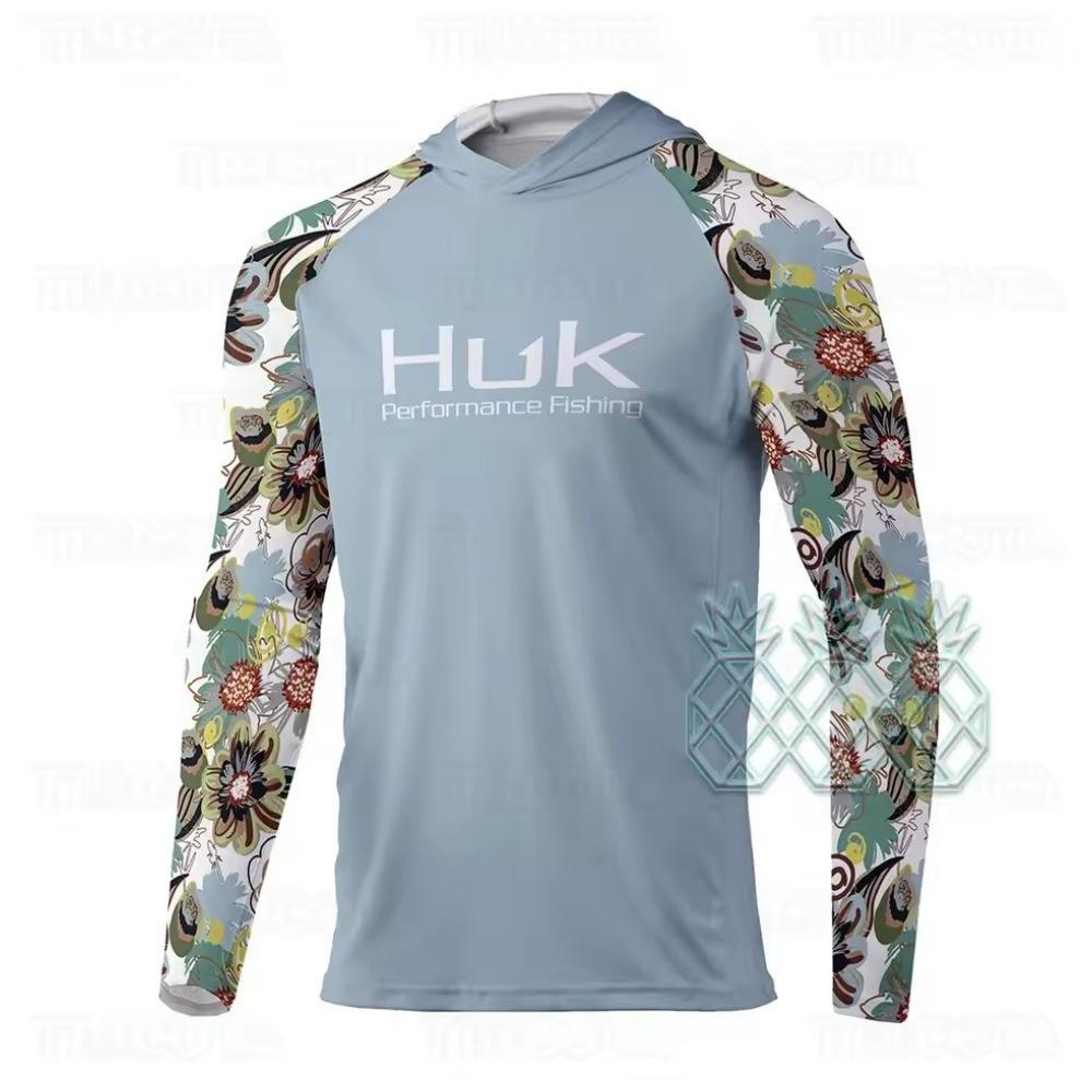 HUK Fishing Suit Men's Long-Sleeve Fishing Suit Sea Fishing Boat Quick-Dry Breathable Sun Protection Fishing Suit