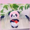 Süßer Cartoon-Panda-Plüschtier-Schlüsselanhänger Bunter Geschenkanhänger Für Paare