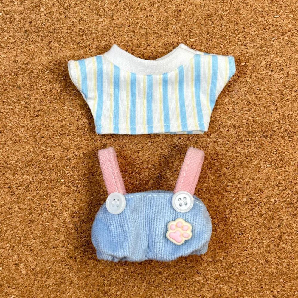 10CM Size Cotton Doll Rompers Soft Cotton Mini Doll Clothes Plush Doll Outfit  Doll Dressing