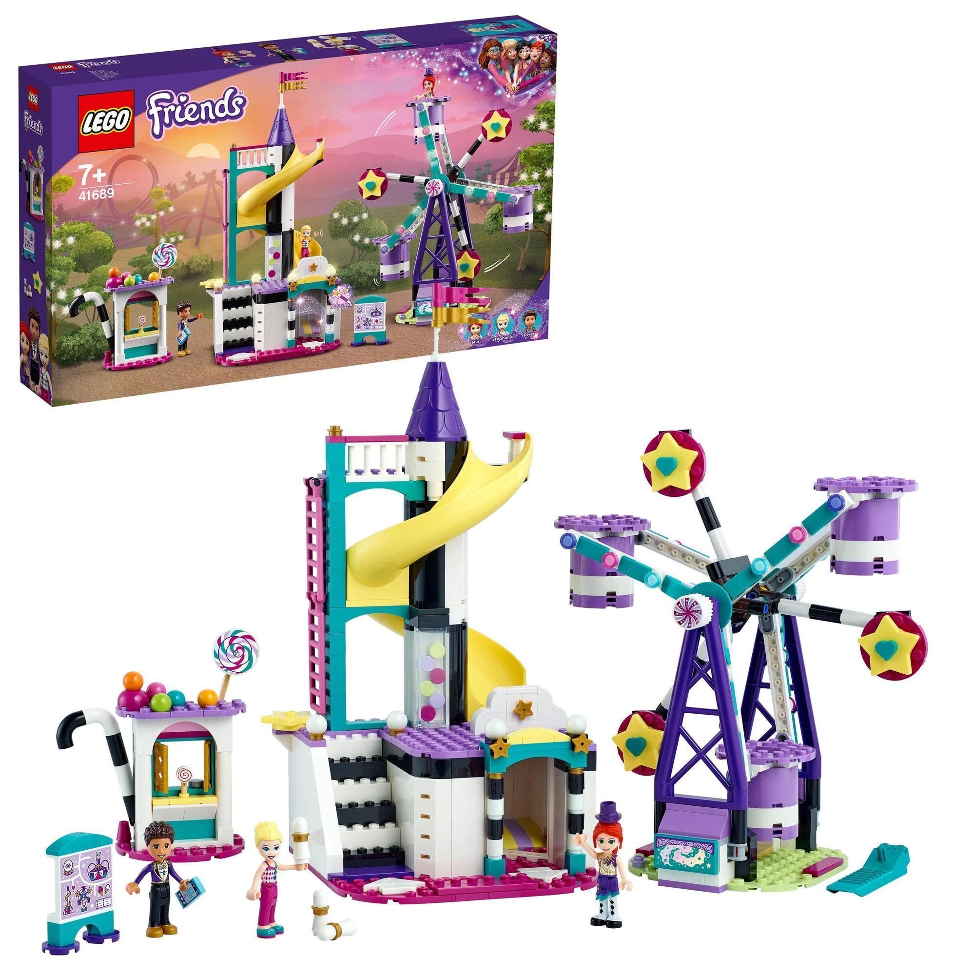 

LEGO Friends Magical Cannonball and Slider 41689, Toy, Building Blocks, Gift, Doll, Roller Coaster, Girls, Ages 7 and Up