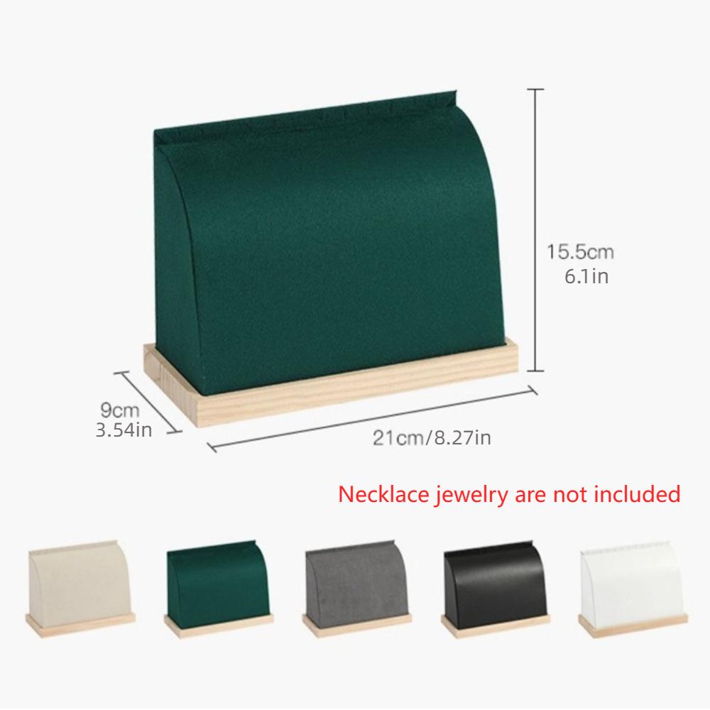 Solid Wood Base Jewelry Storage Rack Fashion Jewelry Display Holder  Choker