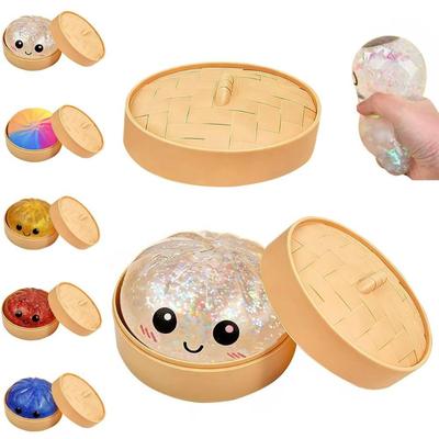 Dumpling Squishies Carries a Soft and Non Stick Hand Squeezing Rebound Toy with You