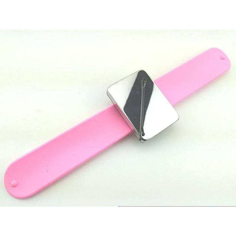 

7 Colors Sewing Pincushion Wrist Hand Magnetic Needle Pad Safety Pin Cushion Storage Apparel Pin Holder Sewing Supplies розовый