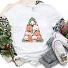 Kawaii Bubu Dudu Christmas Tree Graphics Tshirt Trendy Funny Cartoon Christmas Shirt Novelty Holiday Party Couple Cotton Tees
