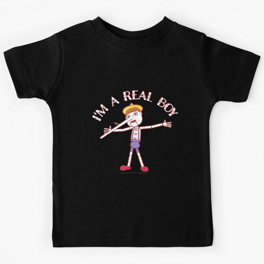 Shrek Pinocchio Im A Real Boy Kids T-Shirt 150