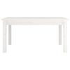 814280 vidaXL Table basse Blanc 80x50x40 cm Bois massif de pin