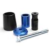 ZSADZS Motorcycle Engine Guard Protector Slider Protector Left and Right Set Universal (Blue)