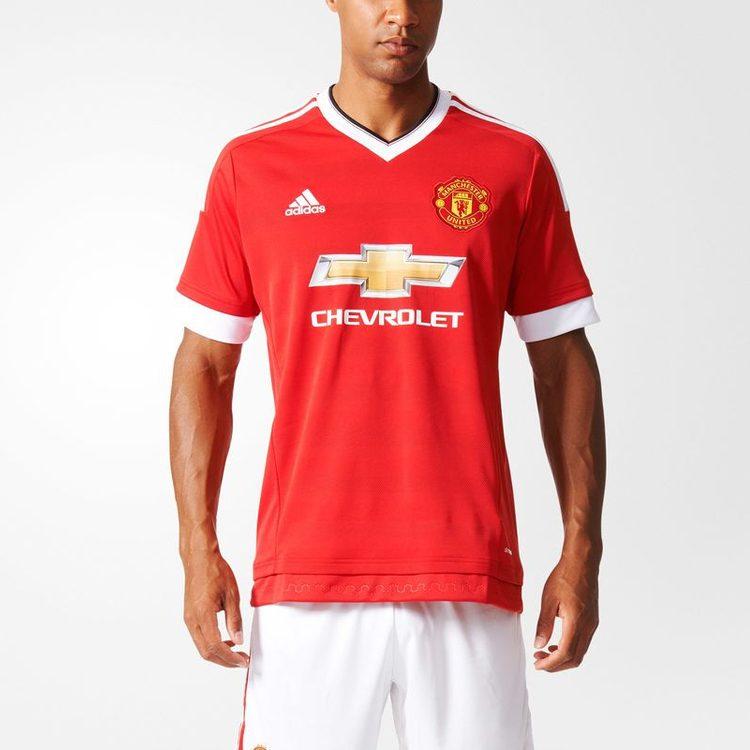 Adidas Soccer Jerseys Men's Red Moderate Straight Fit AC1414