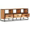 VidaXL Meuble TV 110x30x45 cm, Bois d'acacia massif