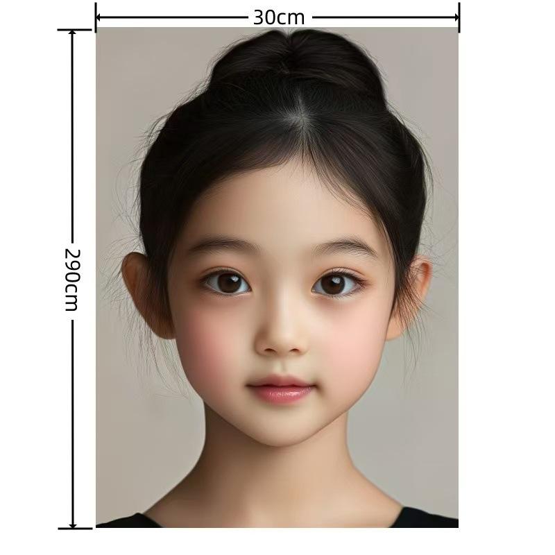 Children s Face Painting Practice Board with Embossed Lines.
