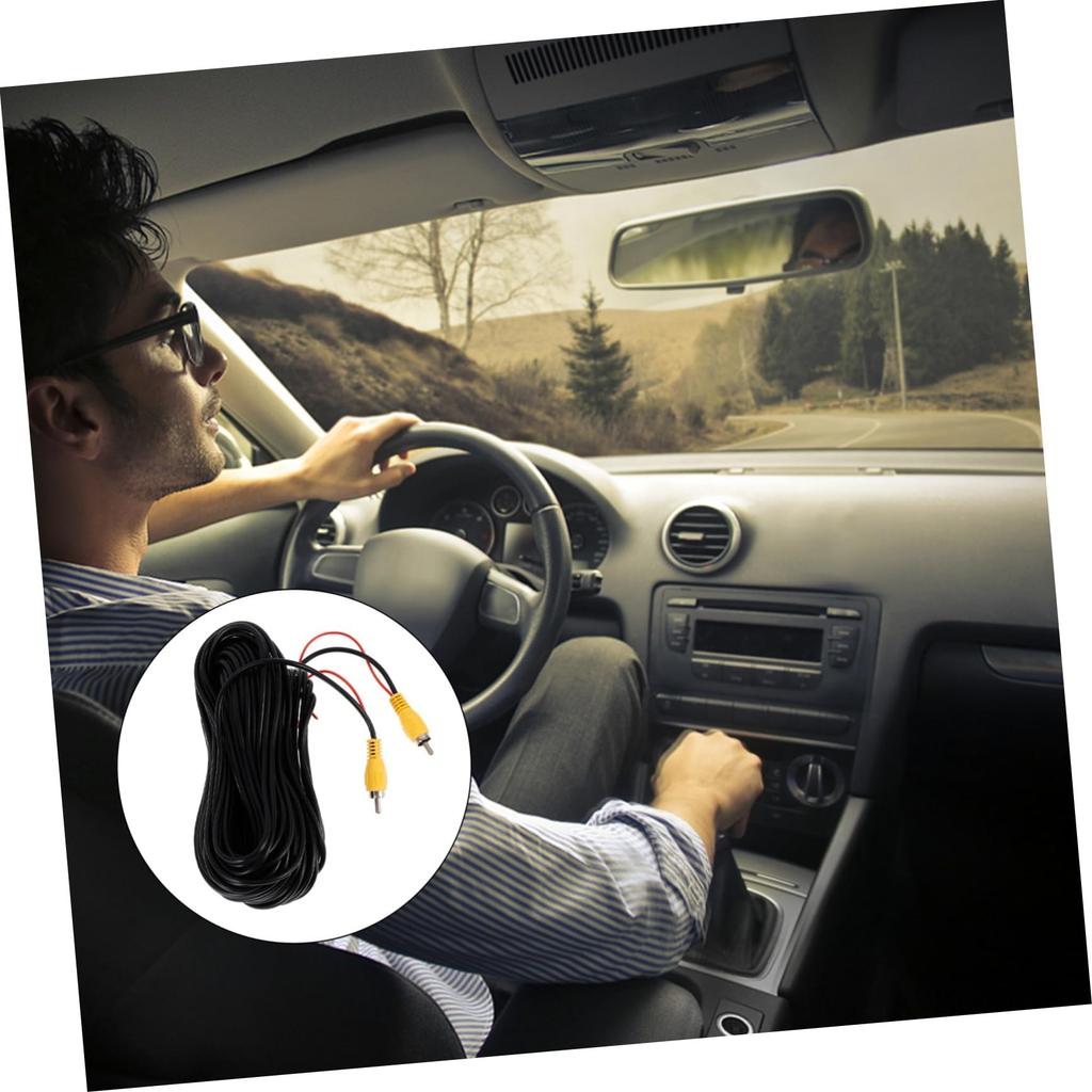 VORCOOL 1Pc Video Extension Line Auto Audio Extension Cord Extension Cord for Car Video