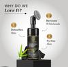 KHADI NATURAL Activated Bamboo Charcoal Foaming Face Wash With Built In Brush Deep Pore Cleanser Anti Pollution 150 Ml
