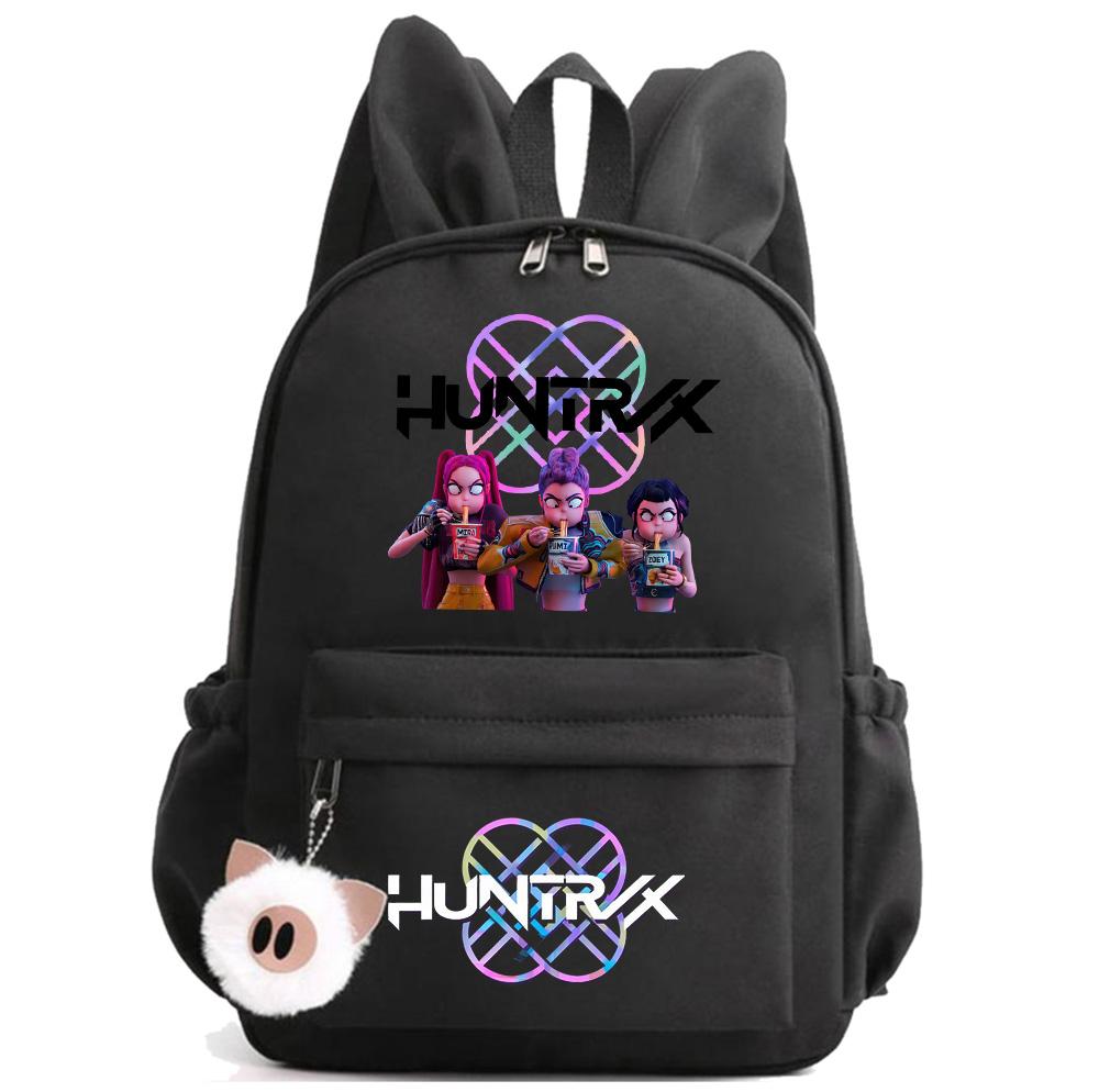 Anime K-Pop Printed Waterproof Backpack Student Teenager Bookbag for Boy Girl Bookbag Schoolbag Women Large Capacity Travel Bag Kid Gift Mochila