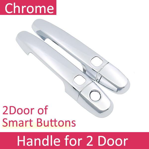 

for Toyota Aygo MK2 2015~ 2016 2017 2018 Chrome Car Handle Cover Protector Shell Luxury Covering Auto-Accessories-Goods 2 Door 2 Buttons