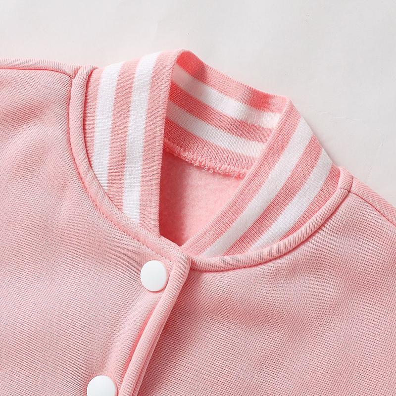 Abbigliamento Bambina Ragazza Cardigan a Maglia Stile College Giacca Baseball Casual Primavera e Autunno Ragazza Blocco di Colore Moda Stile College