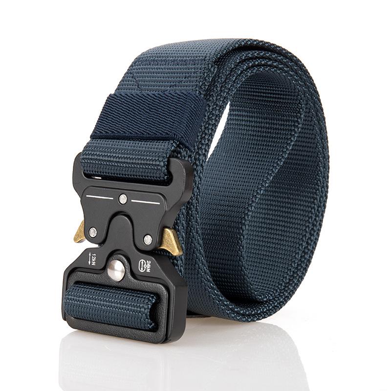 Cobra Tactical Nylon & Leather Men's Belt - Versatile Canvas Trouser Accessory