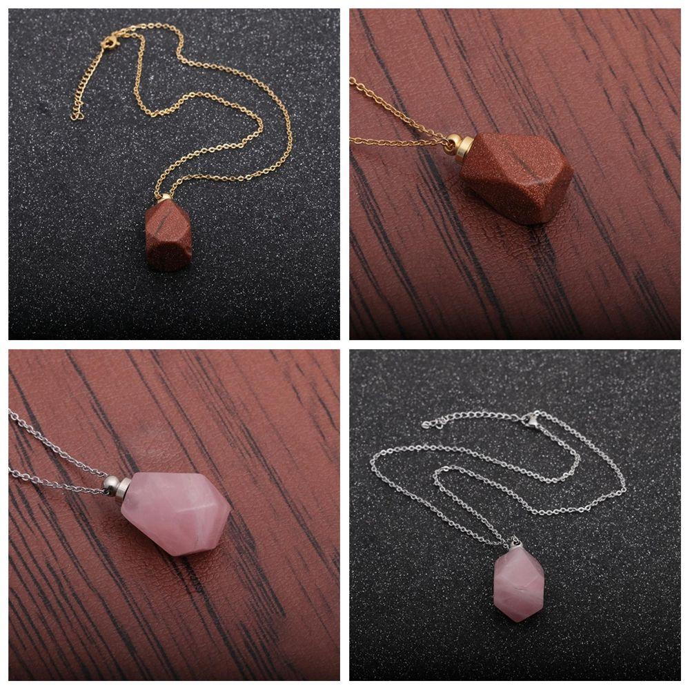 

Для женщин и мужчин новый модный диффузор масла флакон флакон духов кулон ожерелье из натурального камня ювелирные изделия подарок