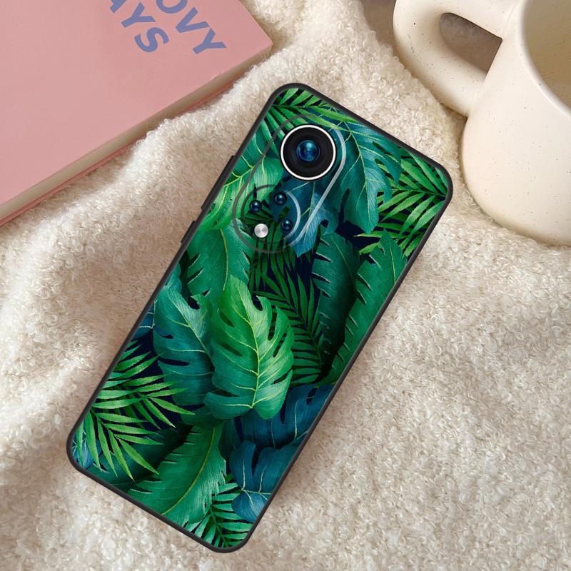 Tropische Grüne Pflanzenblatt Hülle Für Honor X9c X8a X8b X9b X9a X8 X9 50 70 90 Lite Honor 200 Lite Magic 5 6 7 Pro Hülle
