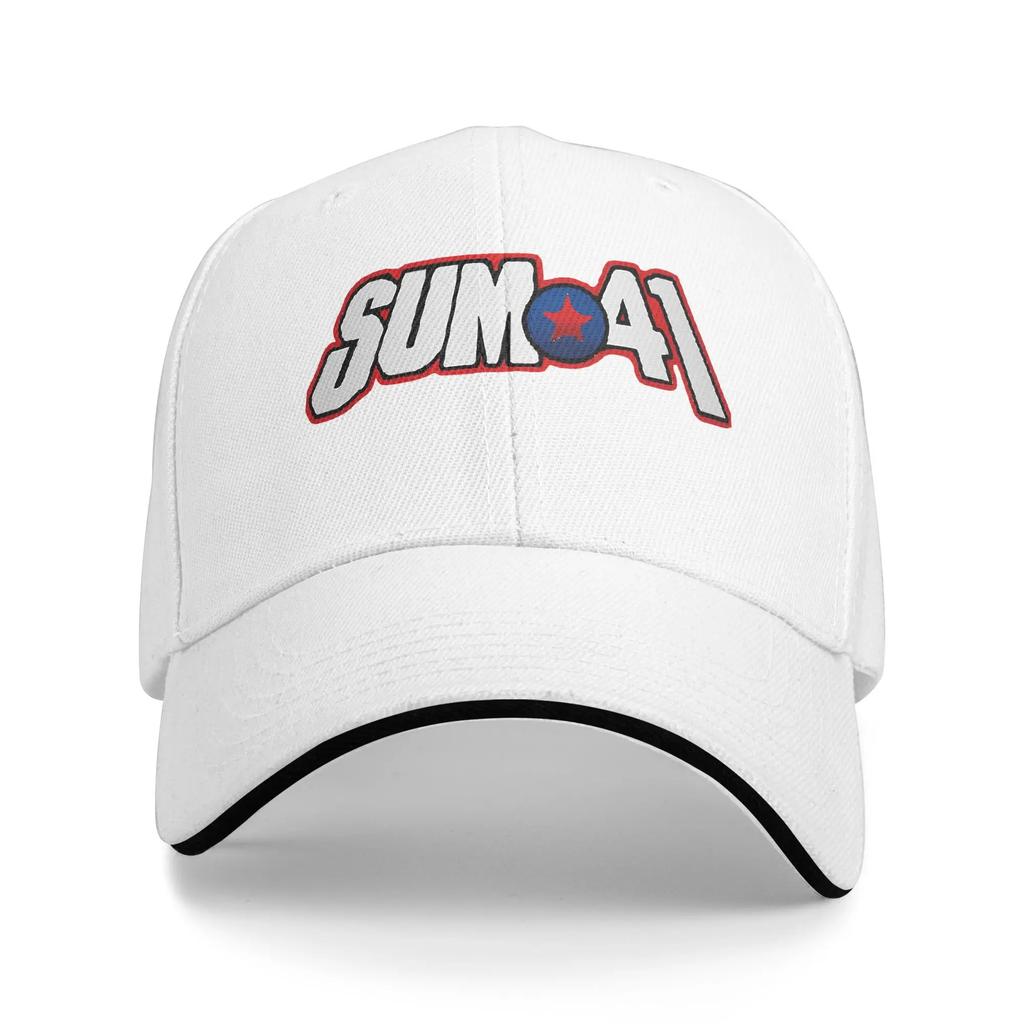 Neuankunft Baseballkappe Sum 41 Rockband Logo Zubehör Für Unisex Damen Golfhut Klassische Punkmusik Kopfbedeckung Verstellbar
