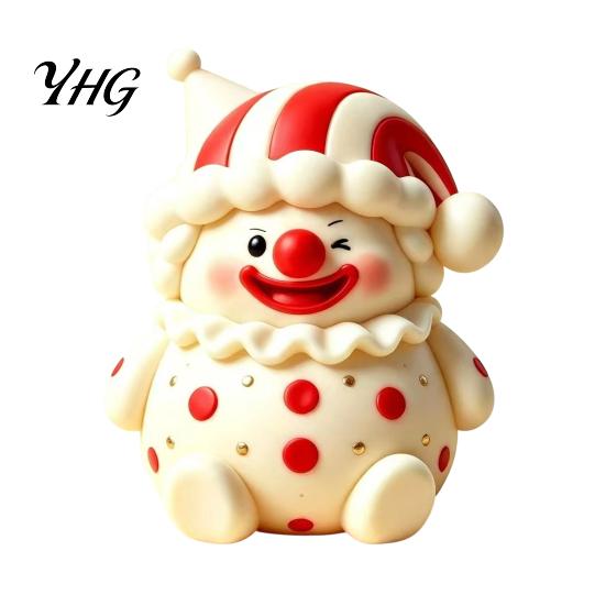 TPR Stress Ball 1/2Pcs Cartoon Clown Relief Toy, Slow Rebound Squeeze Sensory Toy Anxiety Reduction Fidget for Desktop Decoration Toys