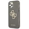 Guess Guhcp12Lpcugl4Gbk Iphone 12 Promax 6,7 Czarny/Black Twarde Etui Brokat 4G Duże Logo