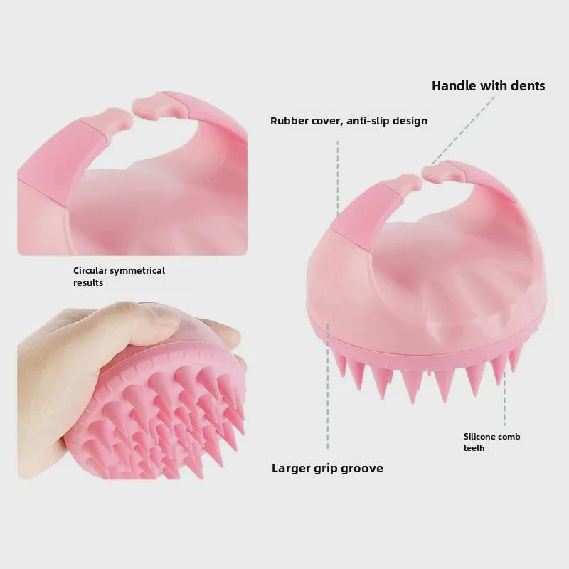 Silicone Scalp Massaging Shampoo Brush and Anti-Itch Comb
