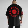 Tricou supradimensionat cu mânecă scurtă, respirabil, confortabil, modă casual, top, pentru bărbați și femei, îmbrăcăminte confortabilă, periferice anime Naruto