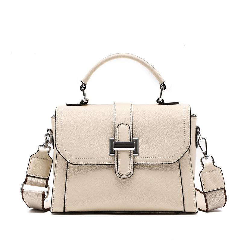 

Leather women s bag messenger bag new first-layer cowhide versatile commuter retro shoulder bag simple trend
