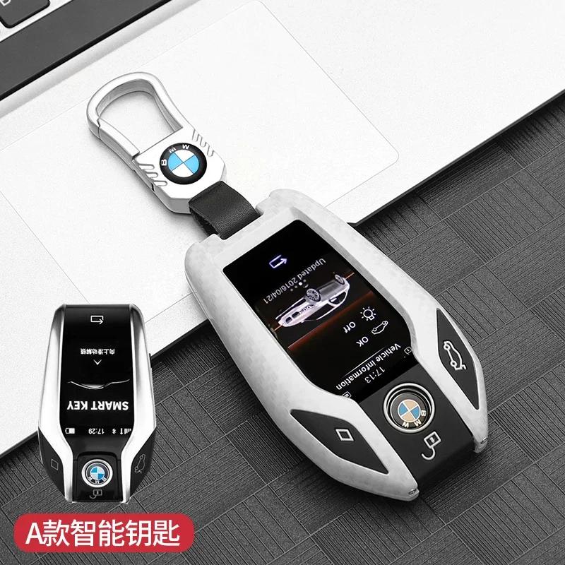 LED Display Car Key Case Cover For BMW 5 7 Series G01 X3 G02 X4 G05 X5 G07 X7 G12 G11 G30 G32 G31 i8 I12 I15 Car Bag