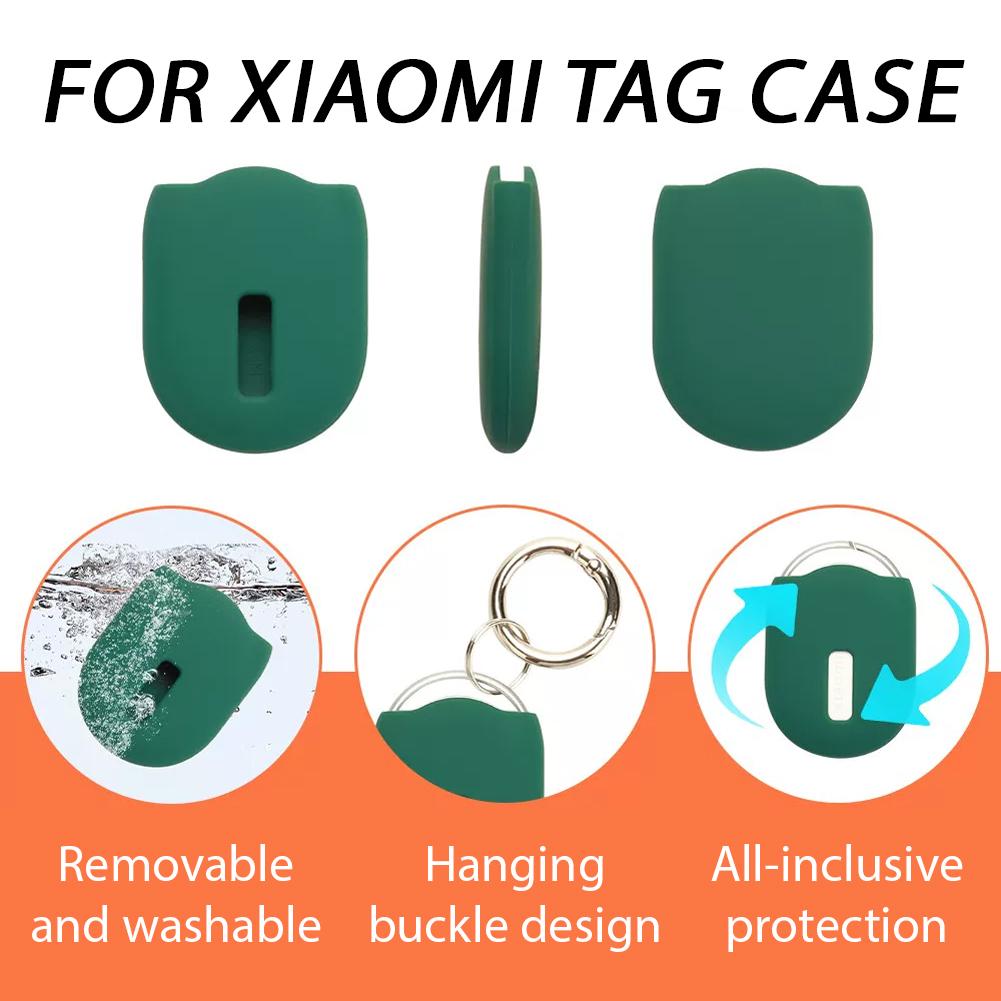 Soft Silicone Protective Case for Xiaomi Tag Shockproof Anti-Drop Anti-Scratch Cover Portable Tracker Sleeve Replacement Access