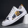 hot new men's vulcanized shoes flat casual shoes graffiti skate shoes fashion trend comfortable outdoor sports men's shoes