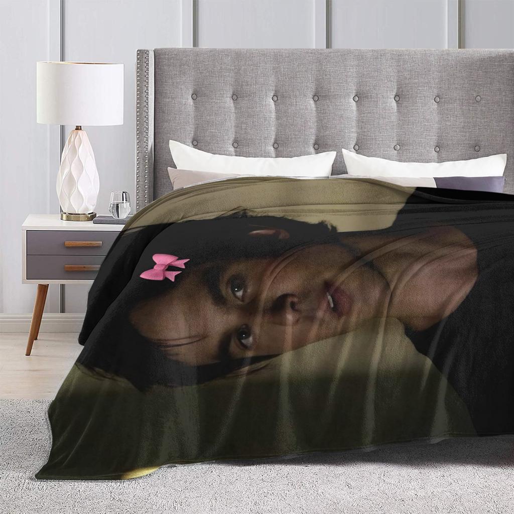 Bow Damon Salvatore Blanket Quality Super Warm Bedding Throws Spring Kids Adult Living Room Print Bedspread