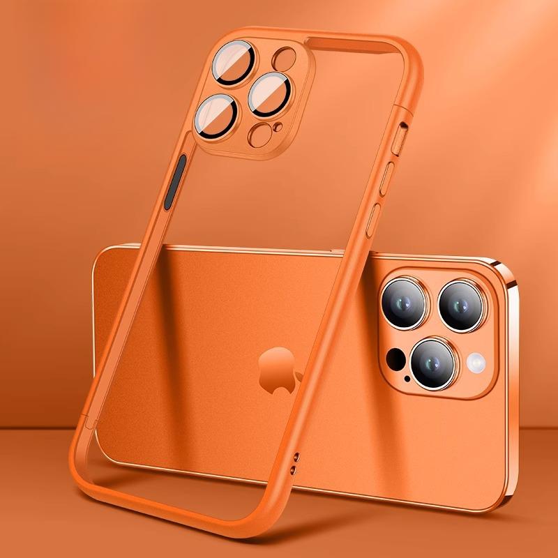 Suitable for IPhone15, Phone Case 14, Pro Max, Spliced Color, Pure Frame, No Back Panel, Apple 13 Heat Dissipation Protective Case