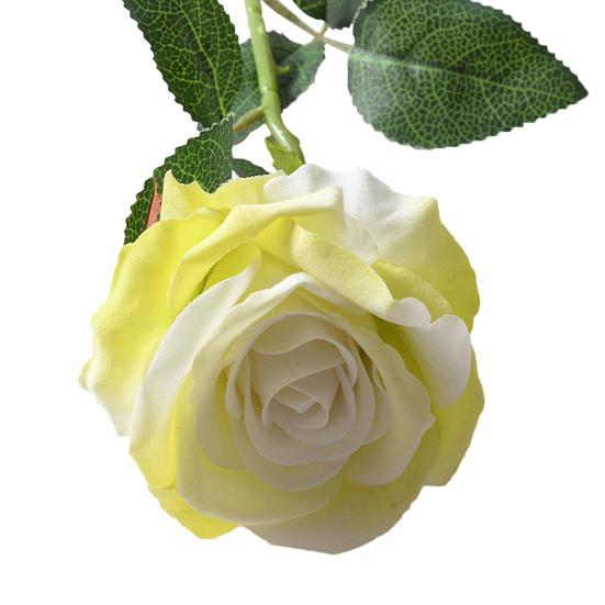 Artificial Rose Flower Realistic Long Stem Fake Silk Rose Bouquet for Party Home Wedding Centerpiece Office Table Decor