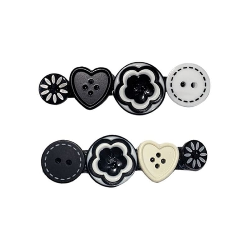 

SIO SIO BUTTON HAIR PIN [HEART] HEART