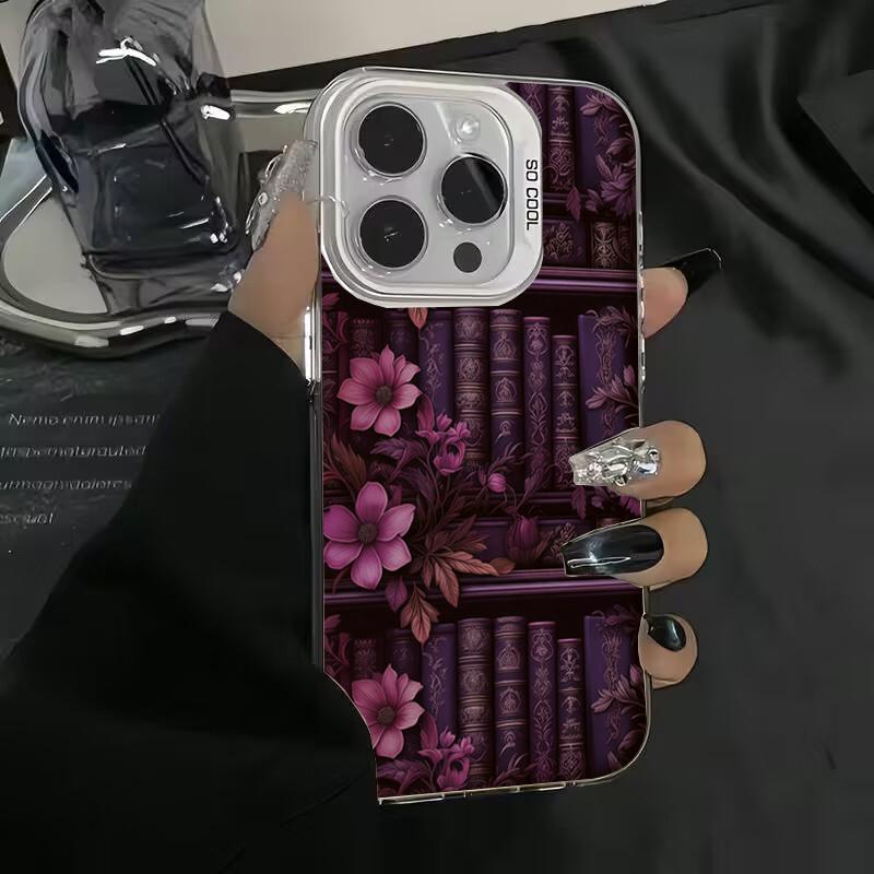 Kreativní knihovna Elektroplátovaný IMD pouzdro pro Samsung Galaxy A06 A16 A23 A26 A34 A36 A55 A56 S25 S24 S23 S22 Ultra Plus FE Kryt