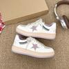 [Fanfna] Retro Thick Baseplate Shoes Women's 2025 Autumn New Casual Soft-soled Stars Niche Versatile Little White Shoes