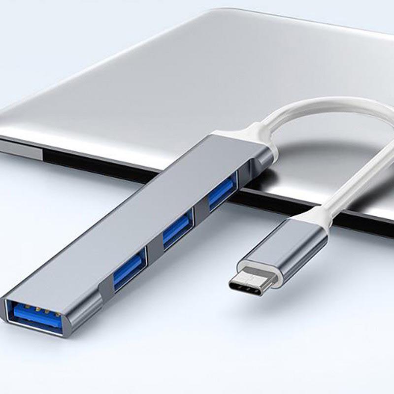 Usb C Hub 3.0 Type C 3.1 4 Port Multi Splitter Adapter Otg For Pc Computer