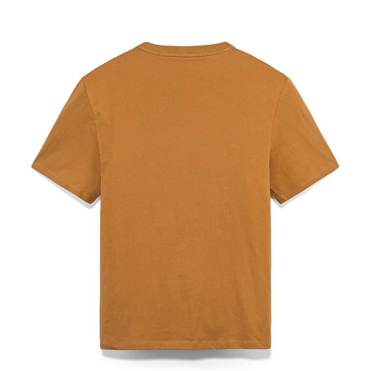 Timberland Outdoor Casual Breathable Short Sleeve T-Shirt Men Tops Wheat A6AFU-P47
