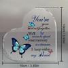 2D Flat, Sympathy Bereavement Condolence Gift Acrylic Decor Sign, Home Decor Plaque Hanging Wall Art Decorative Garden Decoration for Room Door Signs