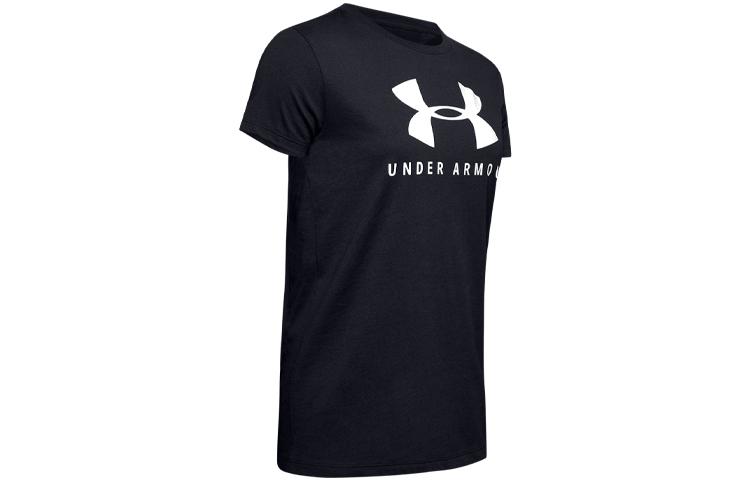 Женская черная футболка с круглым вырезом Under Armour 1346844-002 M