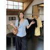 2026 Summer Plus Size Women's V-neck Slimming Knit Top - Short Sleeve