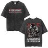 2026 Rock Band My Chemical Romance Washed T-shirt The Black Parade Tour T-shirts Men Women Clothing Gothic Loose T Shirts Streetwear Short Sleeve Tee