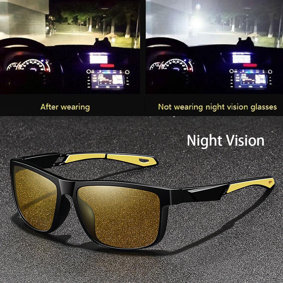 Fashion Vintage Unisex Metal Frame Night Vision Glasses Reduce Visual Fatigue Lenses Anti-Glare Anti Reflective UV400 Eyewear